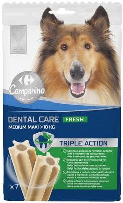 Carrefour Nutriprotect Dental Refresh medium maxi +10kg Veterinary approved