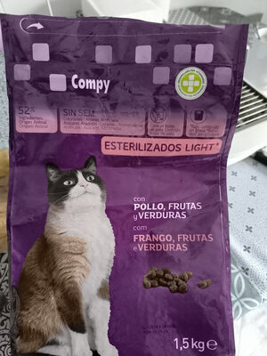 Compy Comida gato esterilizado light con pollo, frutas y verduras